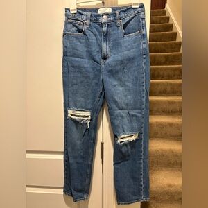 Abercrombie & Fitch Ultra High Rise Blue Denim